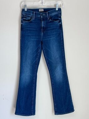 MOTHER The Outsider Ankle Jeans Low Rise Size 24 Straight Leg Electric Souvenir